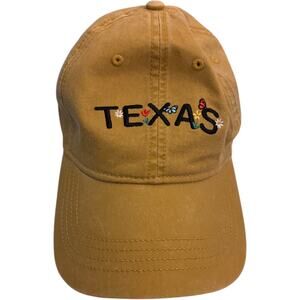Home Free Khaki Texas Nature Embroidered Adjustable Baseball Cap